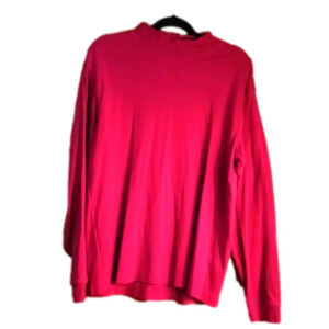 👕10/$30 LARGE Red Turtle Neck Shirt Box 17